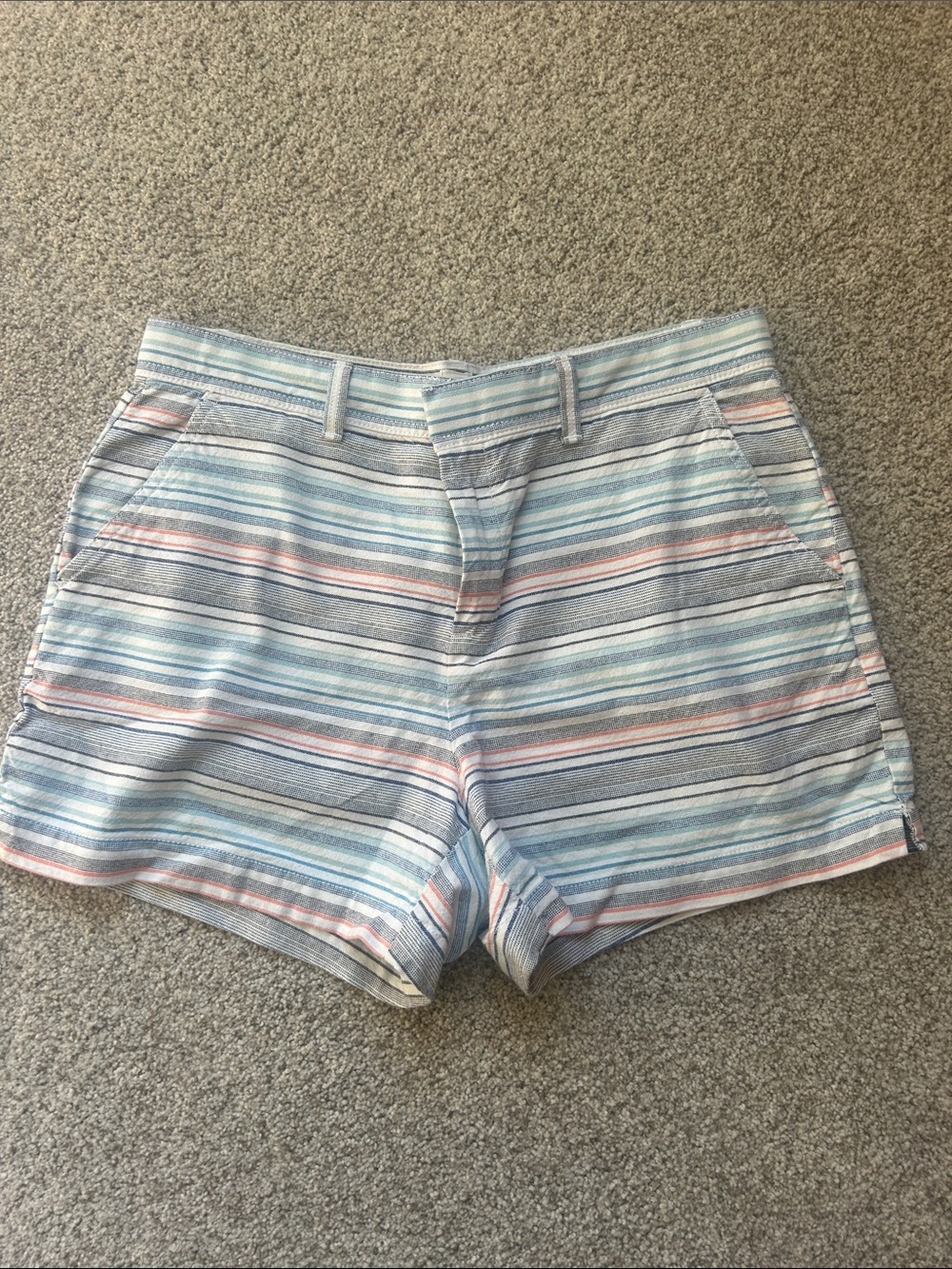 GAP Striped Pastel Bermuda Shorts - Light Blue & Pink